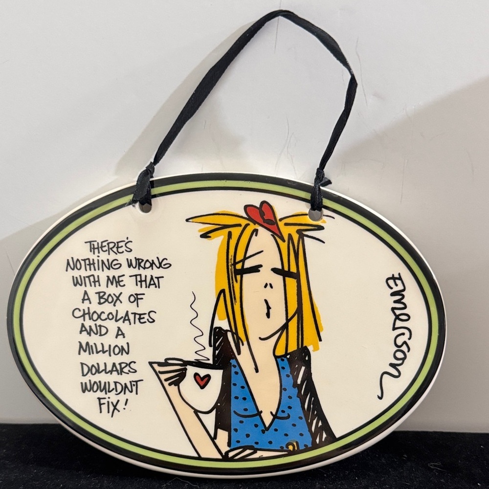 Emerson Wall Plaque with Cartoon Design